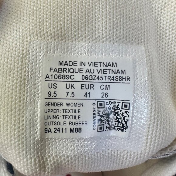 ❤️Converse Chuck Taylor Lift Platform Polka Dots 9.5 Women Shoes White A10689C❤️ - Picture 12 of 16